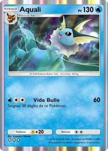 Carte Pokémon Aquali de l'extension Puissance Génétique