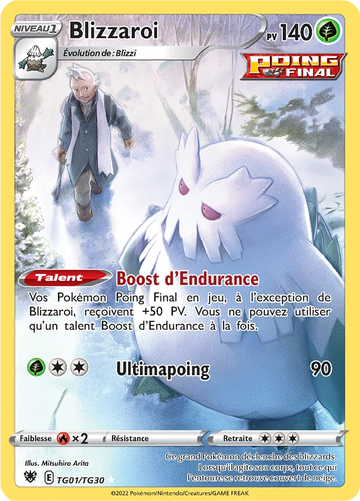 Carte Pokémon Blizzaroi de l'extension Astres Radieux
