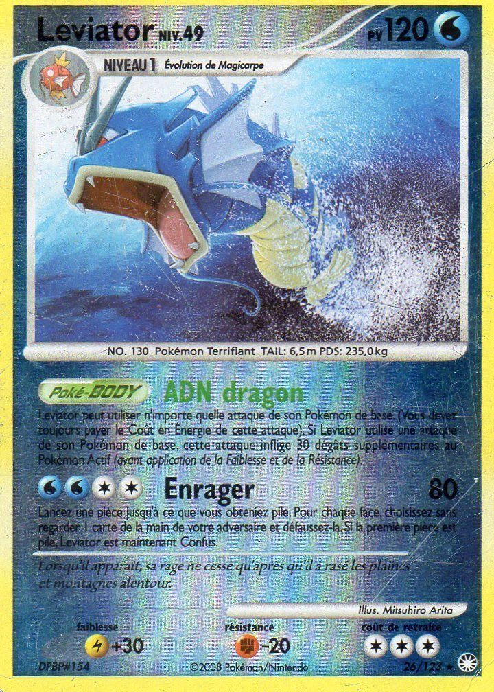 Carte Pokémon Léviator de l'extension Trésors Mystérieux