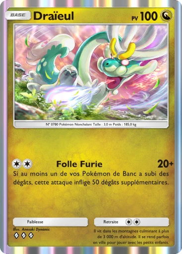 Carte Pokémon Draïeul de l'extension Gardiens Astraux