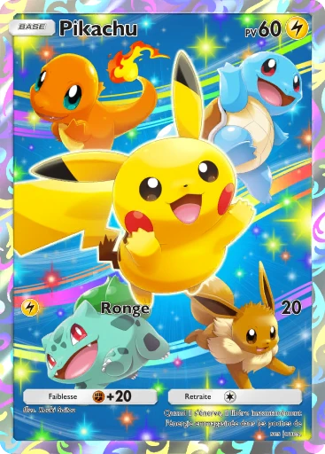 Carte Pokémon Pikachu de l'extension Promo-A