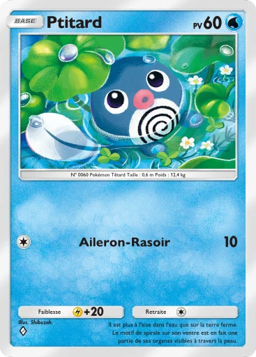 Carte Pokémon Ptitard de l'extension Puissance Génétique