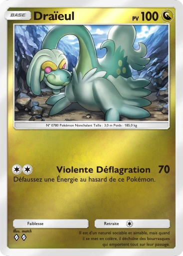 Carte Pokémon Draïeul de l'extension Booster de Luxe Méga