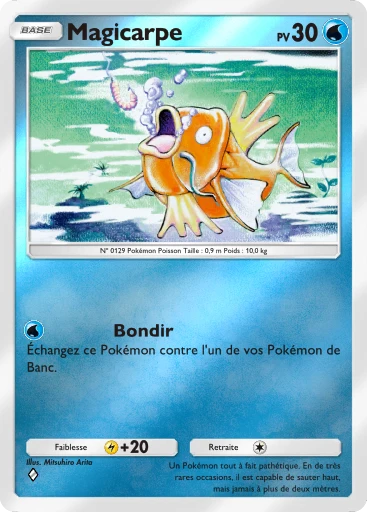 Carte Pokémon Magicarpe de l'extension Booster de Luxe ex