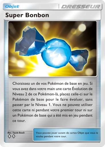 Carte Pokémon Super Bonbon de l'extension Booster de Luxe ex