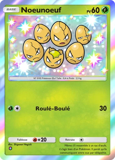 Carte Pokémon Noeunoeuf de l'extension Gardiens Astraux