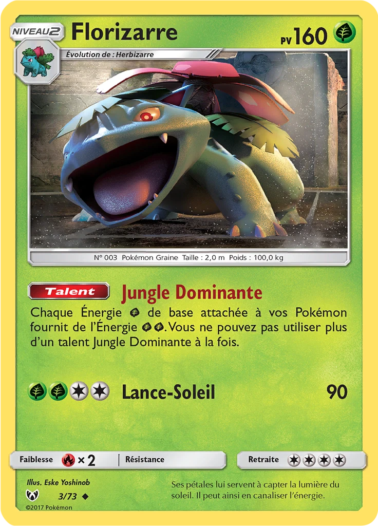 Carte Pokémon Florizarre de l'extension Légendes Brillantes