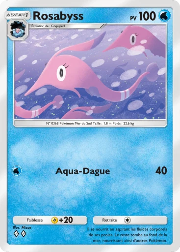 Carte Pokémon Rosabyss de l'extension Aura Palpitante