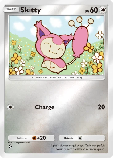 Carte Pokémon Skitty de l'extension Booster de Luxe ex
