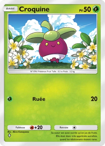 Carte Pokémon Croquine de l'extension Gardiens Astraux