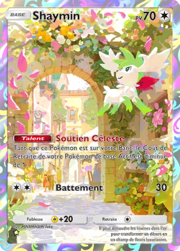 Carte Pokémon Shaymin de l'extension Lumière Triomphale
