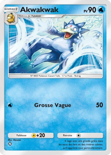 Carte Pokémon Akwakwak de l'extension Méga-Ascension