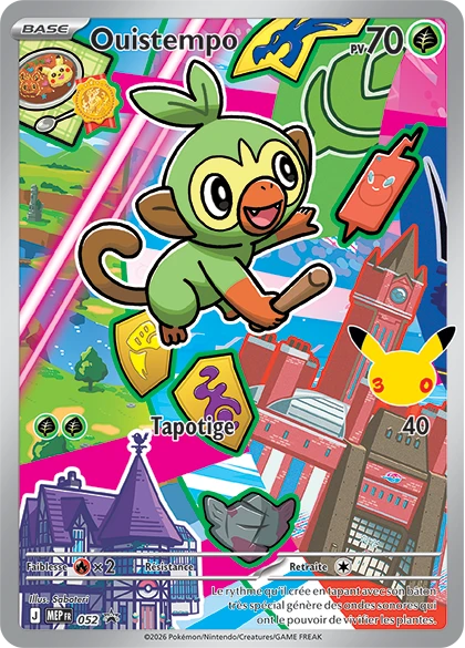 Carte Pokémon Ouistempo de l'extension MEP Black Star Promos
