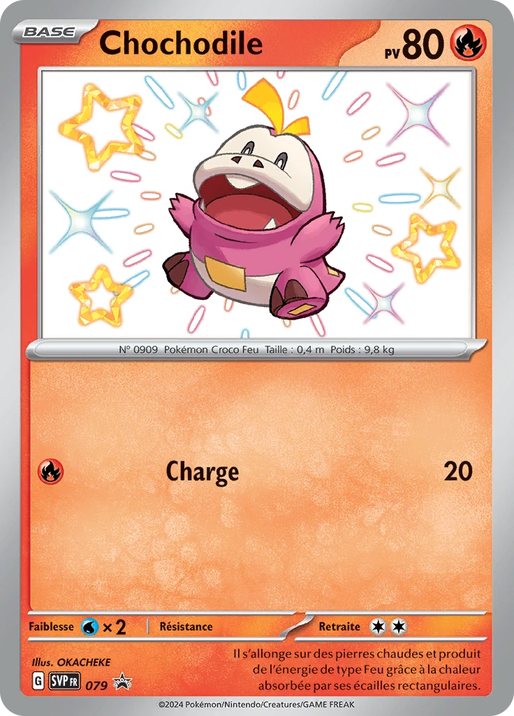 Carte Pokémon Chochodile de l'extension SVP Black Star Promos