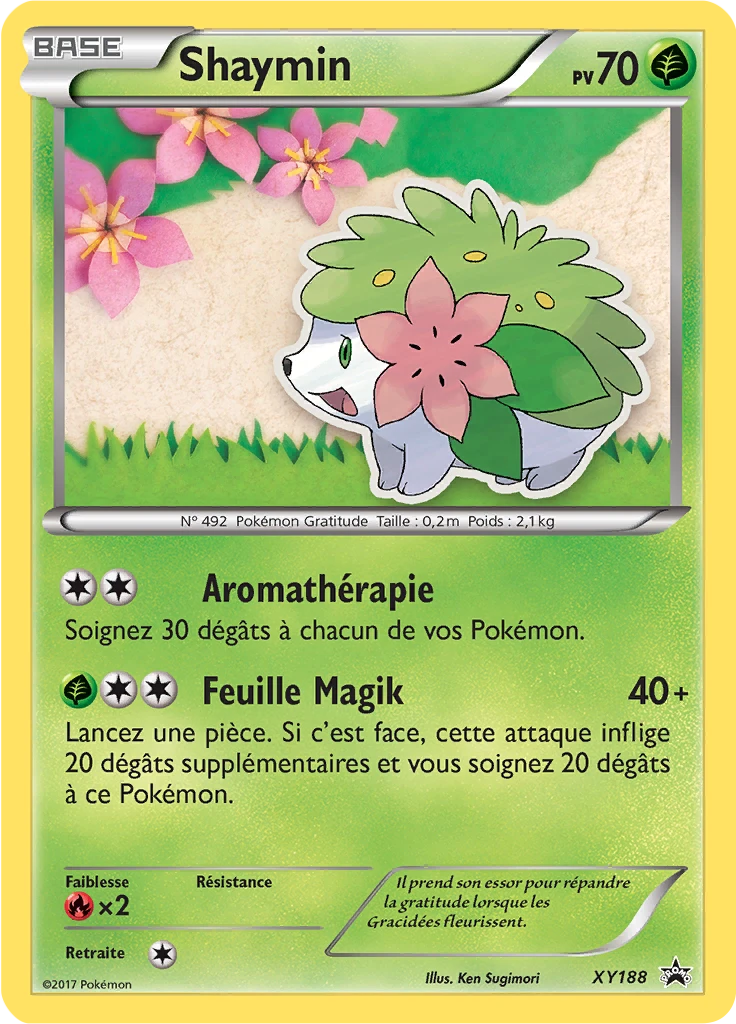 Carte Pokémon Shaymin de l'extension Promo XY