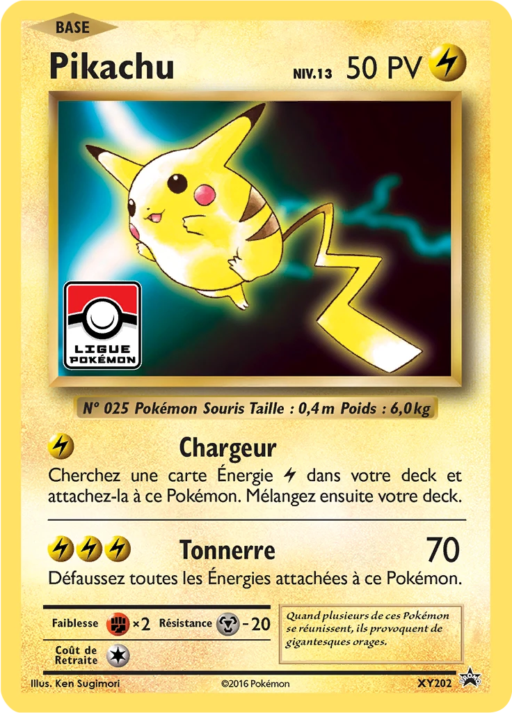 Carte Pokémon Pikachu de l'extension Promo XY