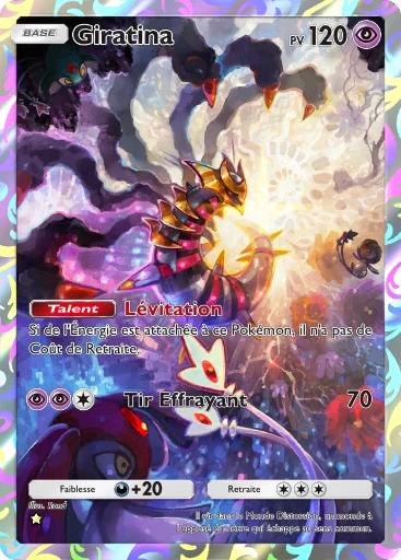 Carte Pokémon Giratina de l'extension Choc Spatio-Temporel