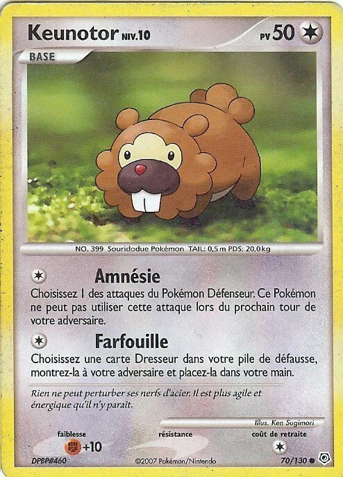 Carte Pokémon Keunotor de l'extension Diamant & Perle
