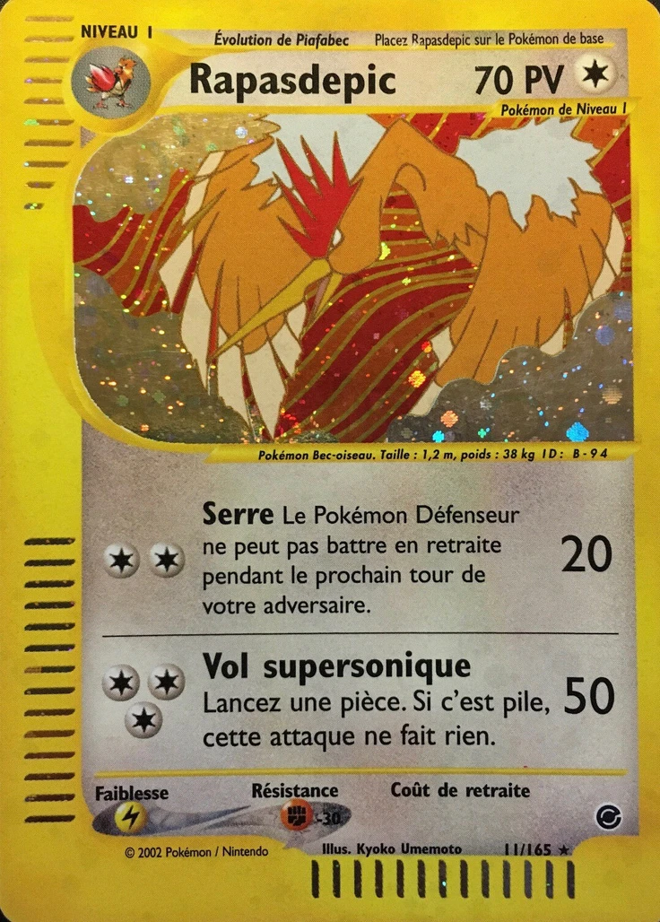 Carte Pokémon Rapasdepic de l'extension Expedition