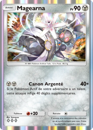 Carte Pokémon Magearna de l'extension Booster de Luxe ex