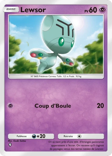 Carte Pokémon Lewsor de l'extension L'Île Fabuleuse