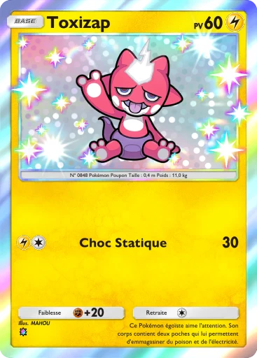 Carte Pokémon Toxizap de l'extension L'Ambition de la Team Rocket