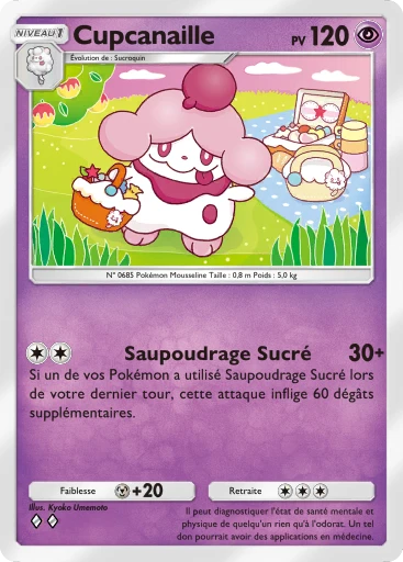 Carte Pokémon Cupcanaille de l'extension La Clairière d'Évoli