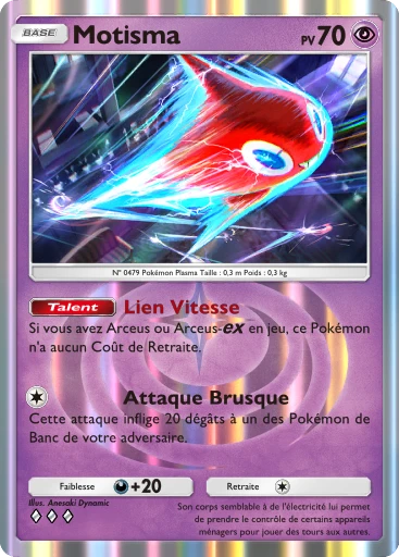 Carte Pokémon Motisma de l'extension Lumière Triomphale