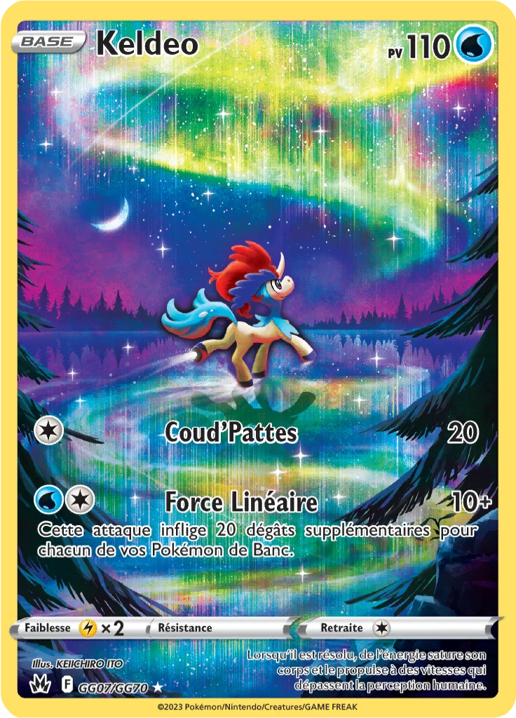 Carte Pokémon Keldeo de l'extension Zénith Suprême
