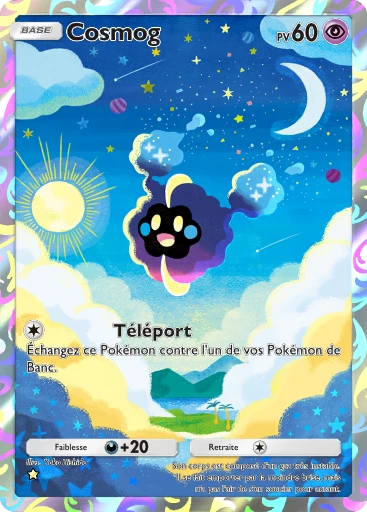 Carte Pokémon Cosmog de l'extension Gardiens Astraux