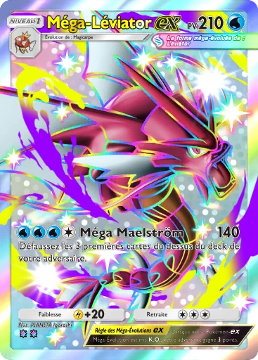Carte Pokémon Méga-Léviator-ex de l'extension Jours Heureux