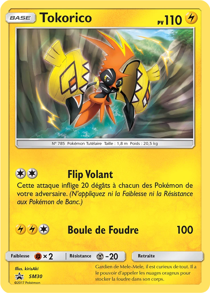 Carte Pokémon Tokorico de l'extension Promo SM