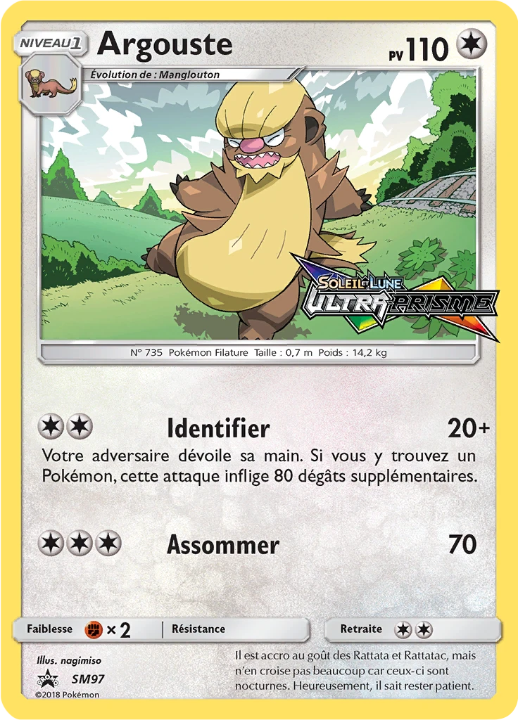 Carte Pokémon Argouste de l'extension Promo SM