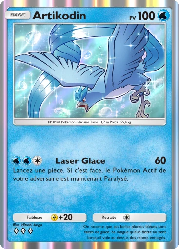 Carte Pokémon Artikodin de l'extension Puissance Génétique
