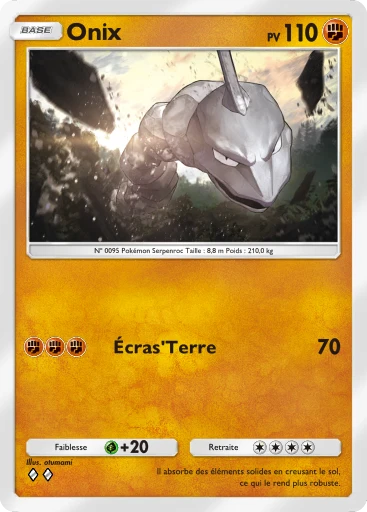 Carte Pokémon Onix de l'extension Puissance Génétique