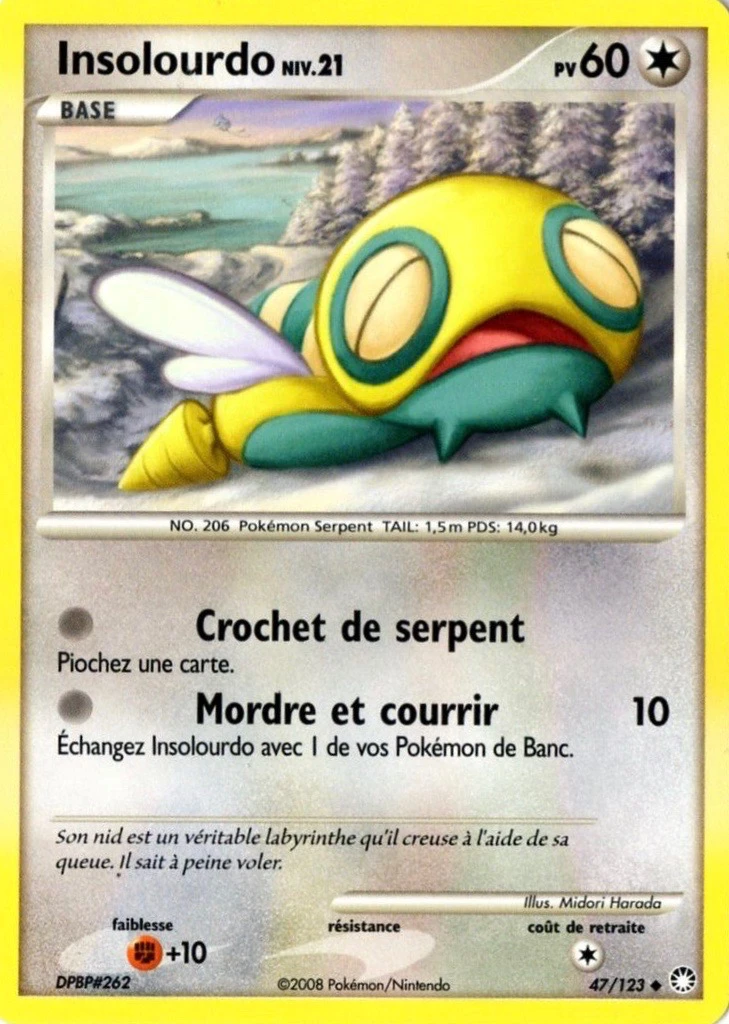 Carte Pokémon Insolourdo de l'extension Trésors Mystérieux