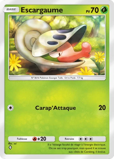 Carte Pokémon Escargaume de l'extension Domination Céleste