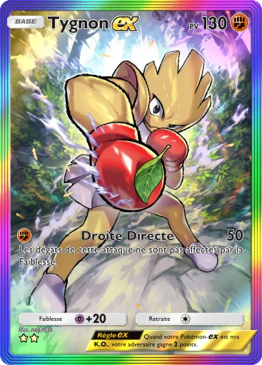Carte Pokémon Tygnon-ex de l'extension Méga-Ascension