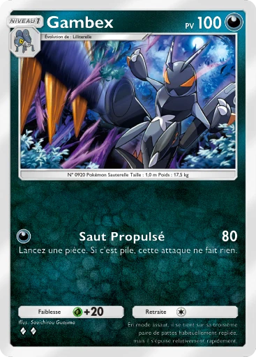 Carte Pokémon Gambex de l'extension Merveilles de Paldea