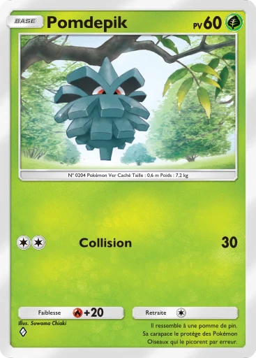 Carte Pokémon Pomdepik de l'extension Sagesse entre Ciel et Mer