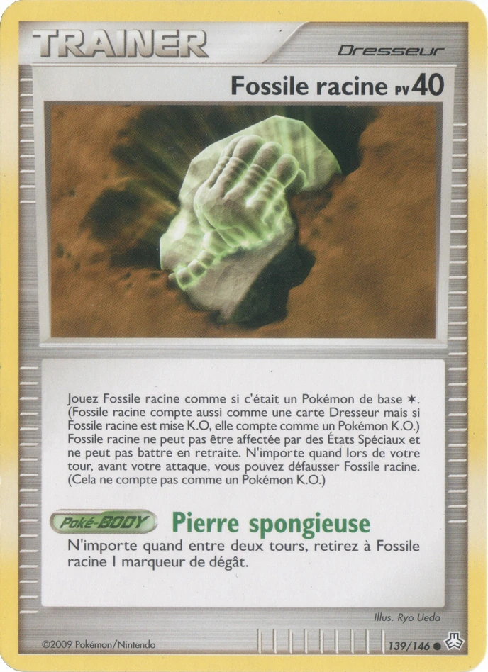 Carte Pokémon Fossile racine de l'extension Éveil des Légendes