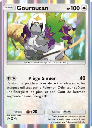 Carte Pokémon Gouroutan de l'extension Gardiens Astraux