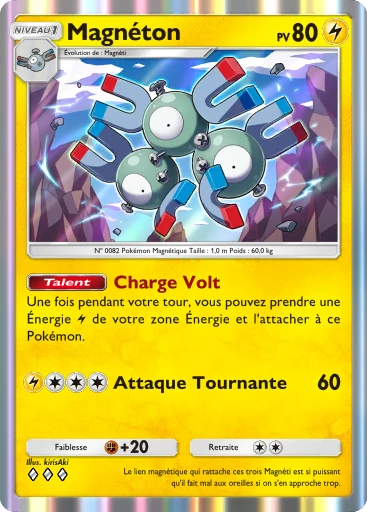 Carte Pokémon Magnéton de l'extension Puissance Génétique