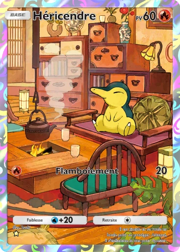 Carte Pokémon Héricendre de l'extension Sagesse entre Ciel et Mer