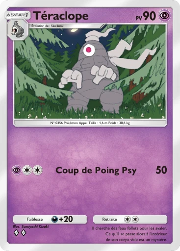 Carte Pokémon Téraclope de l'extension Choc Spatio-Temporel