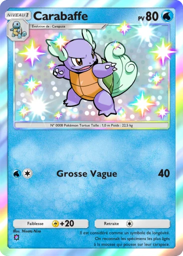 Carte Pokémon Carabaffe de l'extension Gardiens Astraux