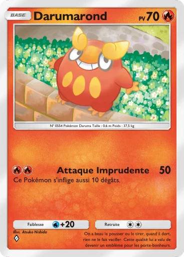 Carte Pokémon Darumarond de l'extension Méga-Ascension
