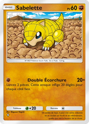 Carte Pokémon Sabelette de l'extension Parade Onirique