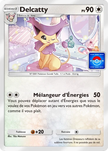 Carte Pokémon Delcatty de l'extension Promo-B