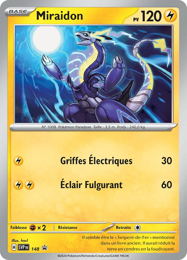 Carte Pokémon Miraidon de l'extension SVP Black Star Promos